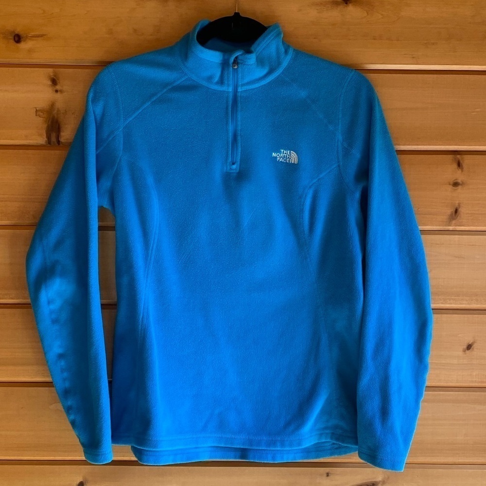 The North Face Sea Blue 3/4 Zip Fleece Medium